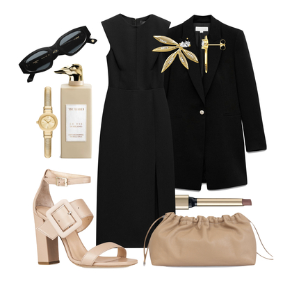 Elegantna crna haljina